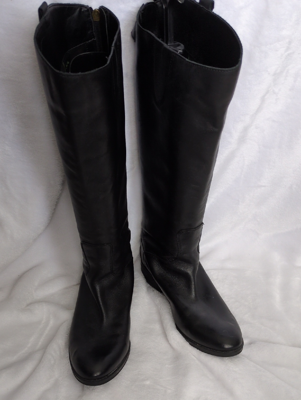 Sam Edelman Wide calf Black Leather Women's Riding Boots